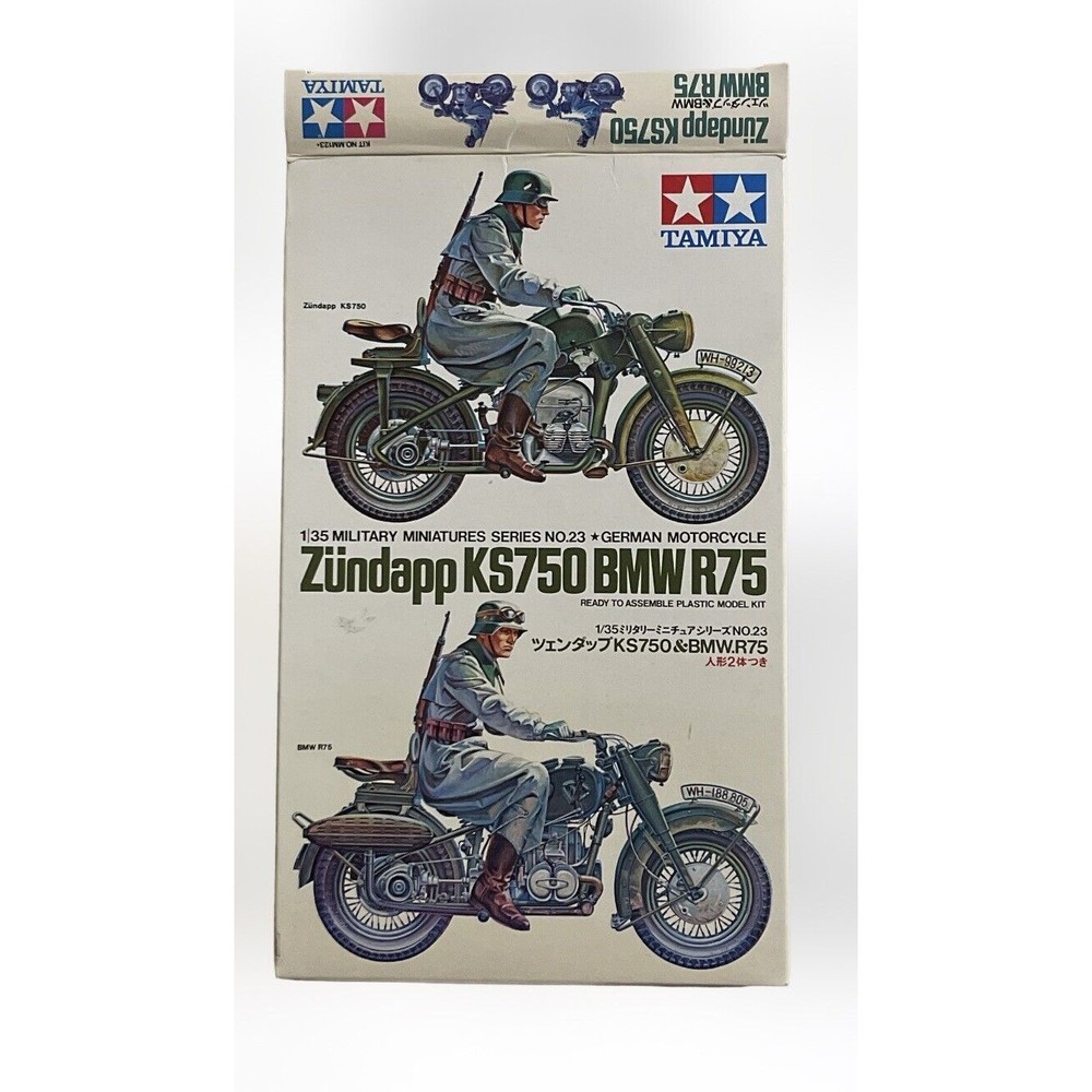 New Tamiya Zündapp  BMW R75 READY TO ASSEMBLE PLASTIC MODEL KIT #23